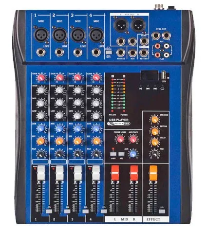 4 channel CT-40S professional audio mixer