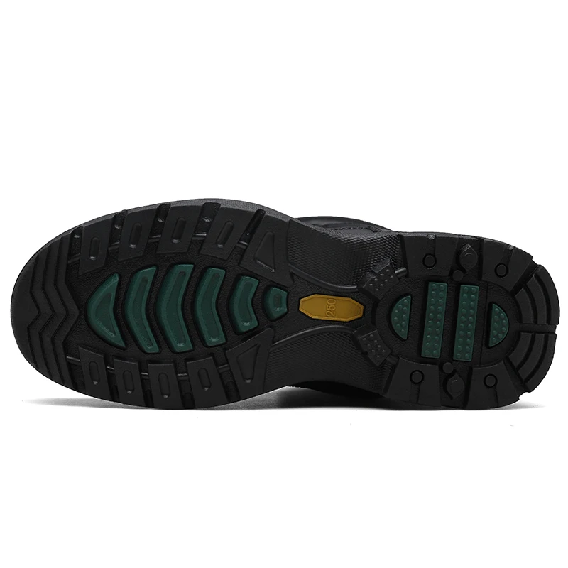 
Military army Tactics Genuine Leather outdoor hiking weightlight work shoe big size safety men Steel Toe shoes 