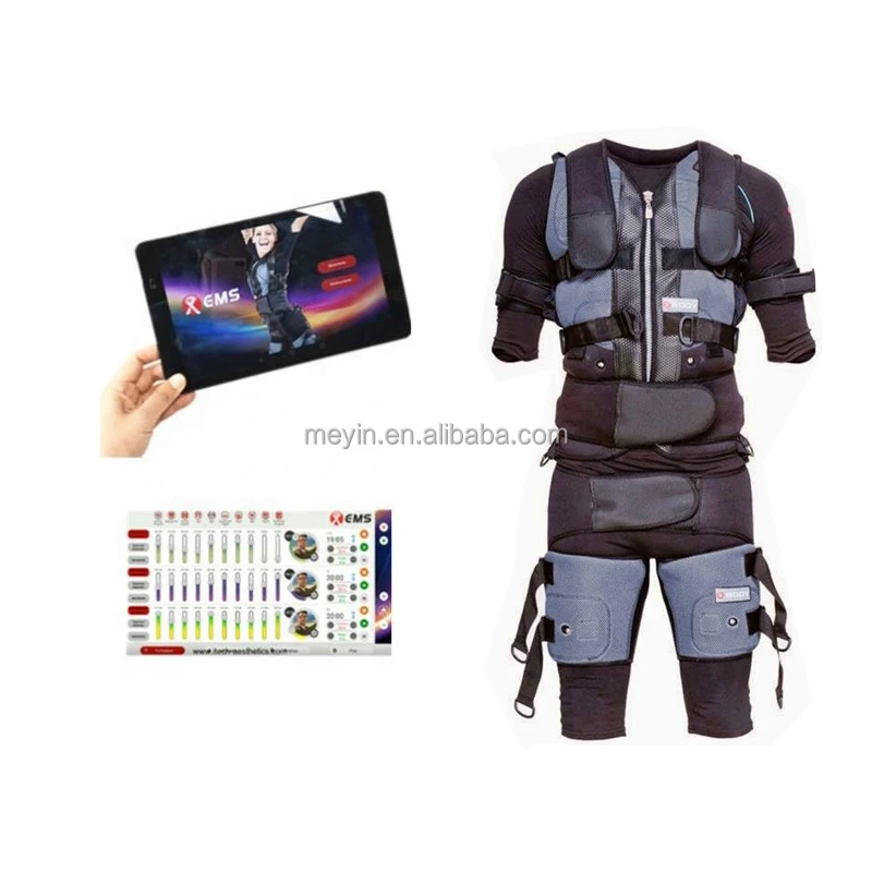 Ems Muscle Stimulator Workout Fitness Gym Wireless Body Machine Ems Training Suit
