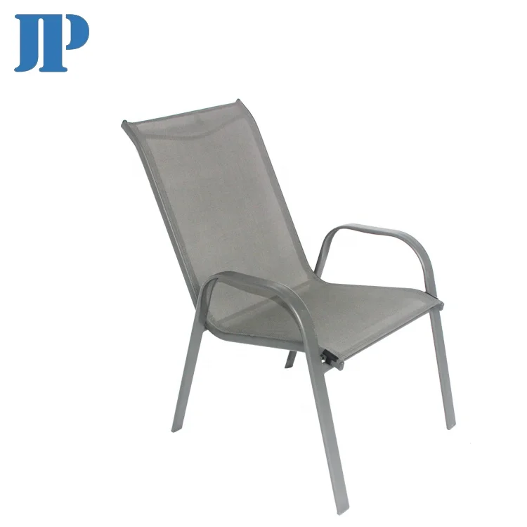 Tube Chair Table Set Low MOQ Best Price Fast Shipment Lounge Steel Teslin Fabric Outdoor Garden Leisure Outdoor Furniture Metal