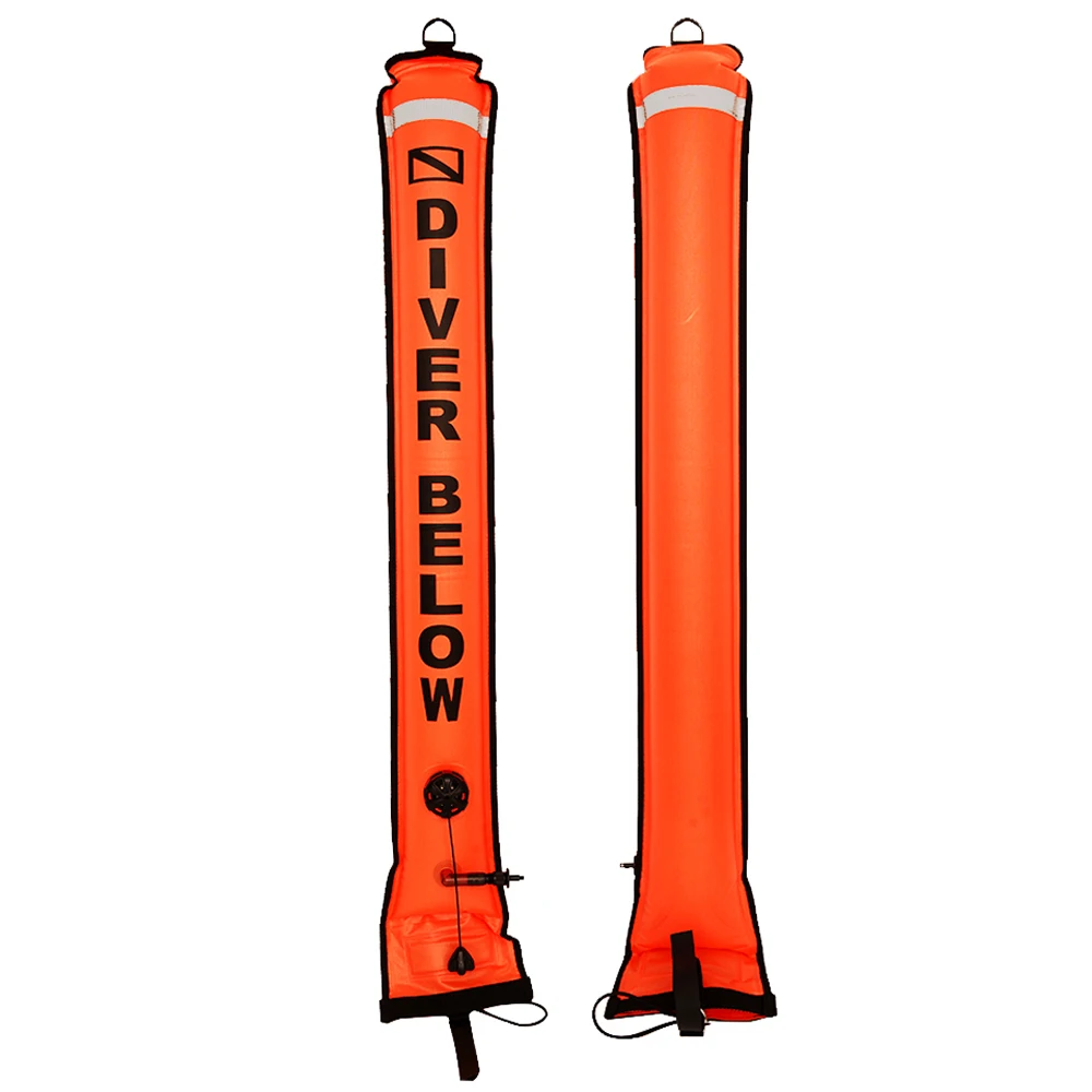 210 Denier Nylon Dive Accessories SMB Diving Inflatable Surface Marker Tube, Diving Marker SMB Surface Signal Buoy