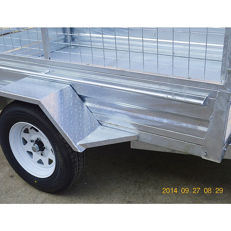 GINO Single Rail Motorcycle Axle Bolted Trailer Small Cargo