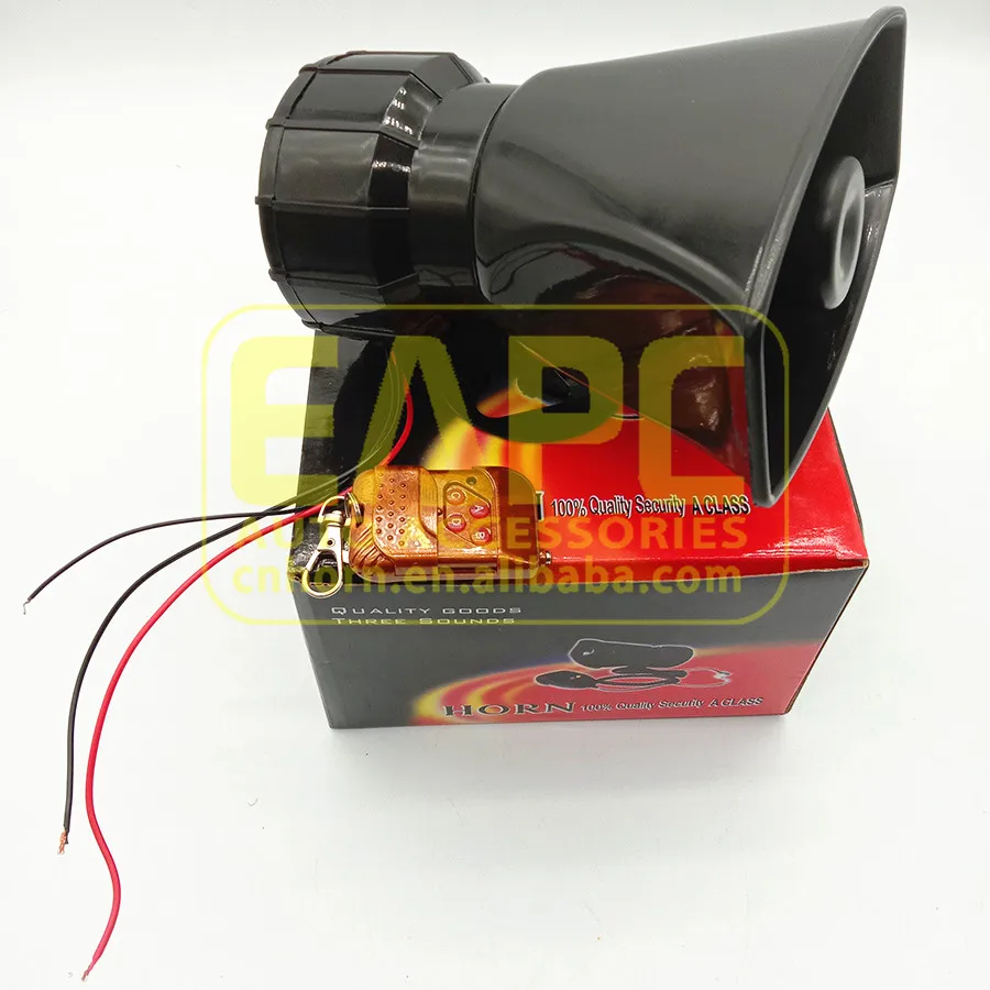 TZ-424-3YK Speaker car Horn 12V horn 100W Remote Wireless Warning Alarm Horn Loud Warning Alarm Fire Siren