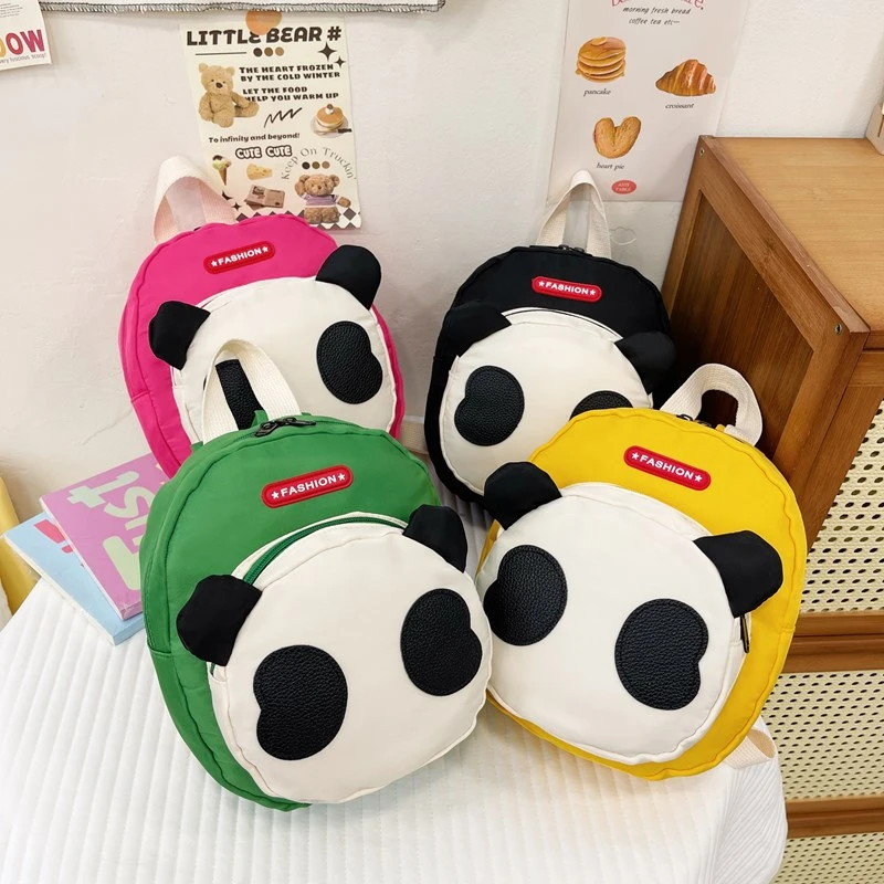 Cute Four Colors Children Cartoon School Bags Preschool Lightweight Panda Animal Kids Backpack