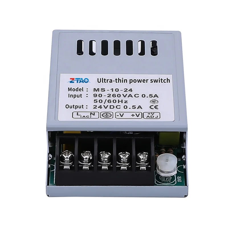 High Quality 15W 24VDC LED Driver Power Source Ac to Dc 5v 3a 12v 1.25a 24V 0.63A MS Size Power Supply