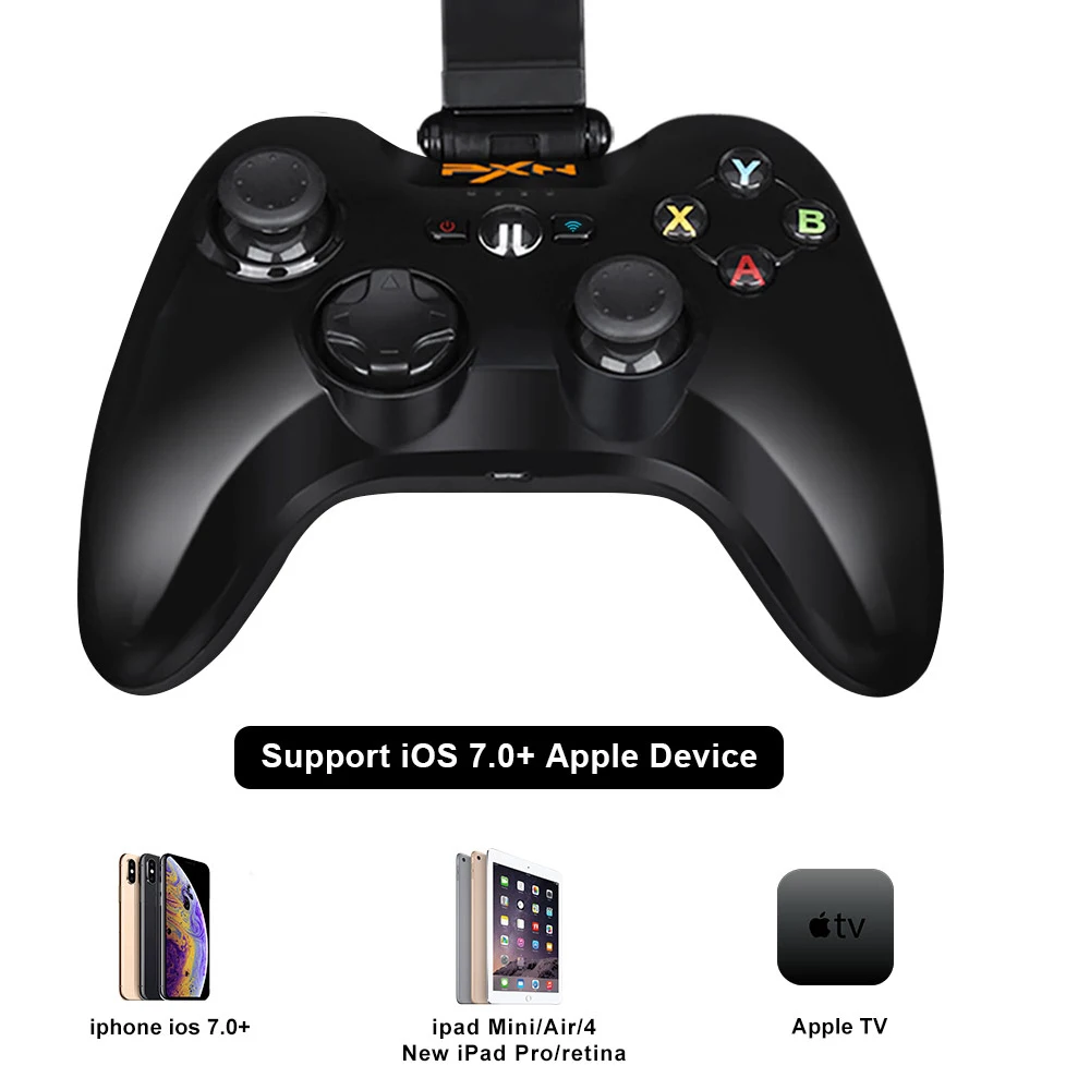 PXN-6603 MFi Joystick Game Controller for iOS with Mobile Holder, Gamepad for Fortnit, Minecraft