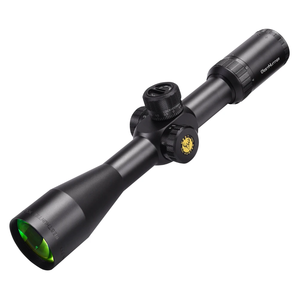 WESTHUNTER WHF 4-14X44 FFP Scope Side Parallax Wheel First Focal Plane Hunting Scope Stretch Locking Long Distance Optic Sights