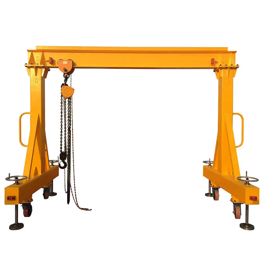 mini size narrow aisle small electric and manual mobile gantry crane price