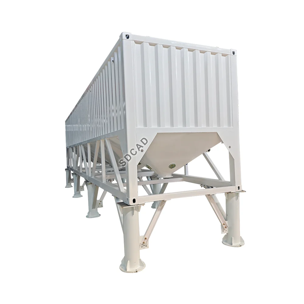 Great economy silo tank container Horizontal Silo 100 Tons Capacity for Large Scale Storage