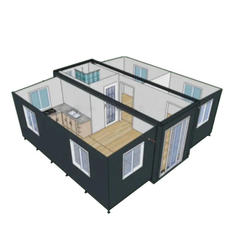 Competitive 2 Bedrooms Expandable Container House Tiny Home
