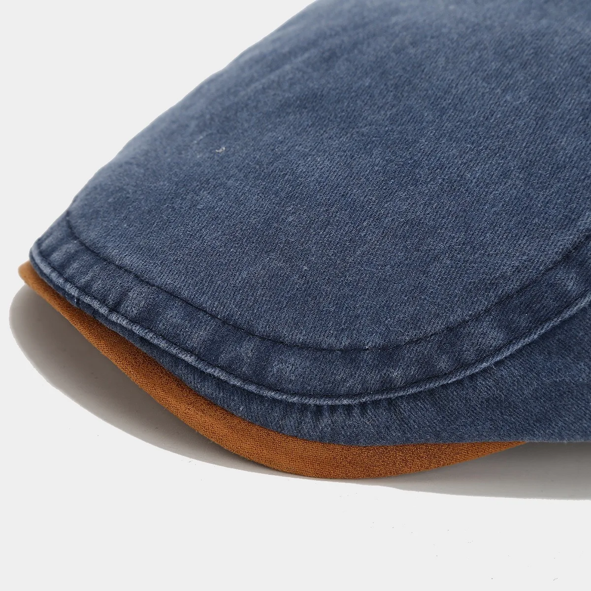 2024 New Vintage Washed Cotton Beret Hat Men Forward Cap Autumn Women Simple Contrasting Ivy Hat