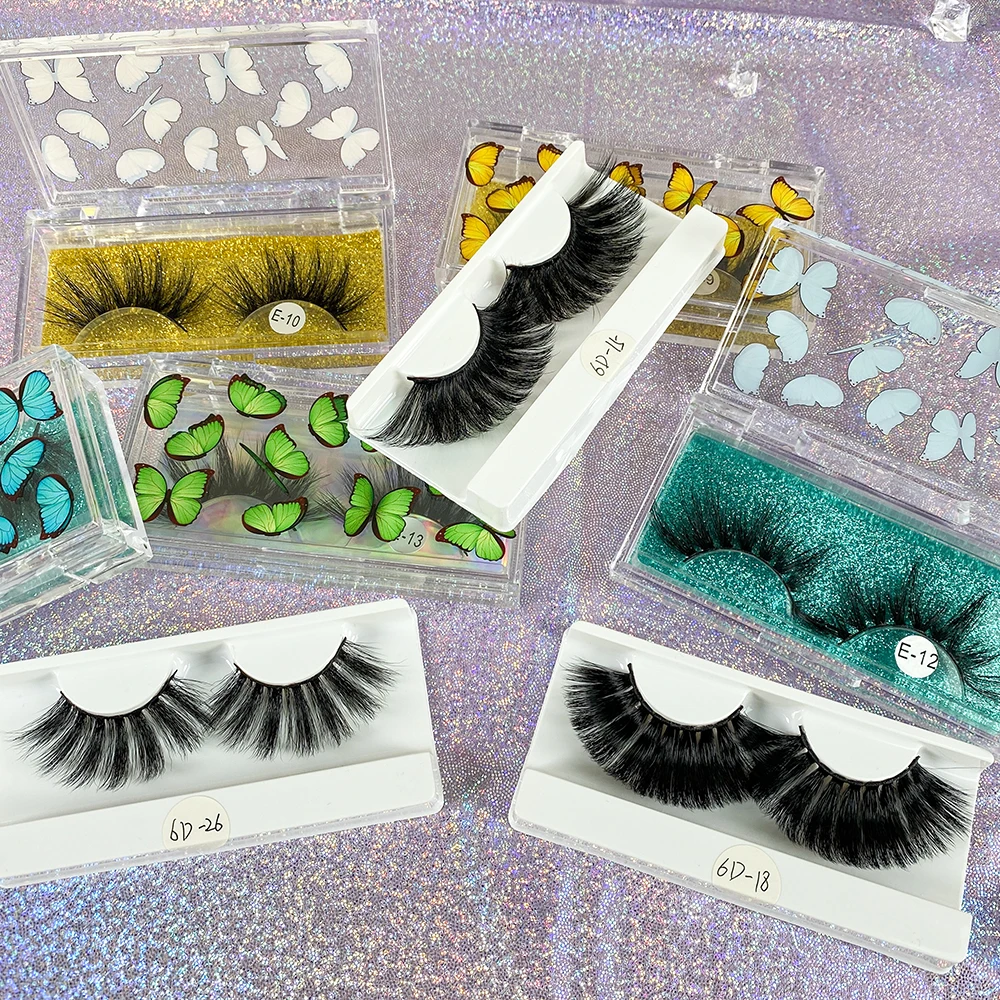 
False eyelashes wholesale circle eyelash packaging mink lash cases 