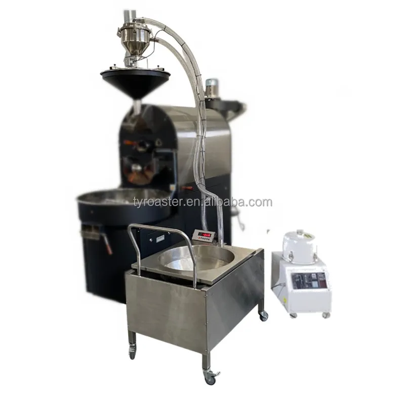 Automatic green coffee beans loader machine for commercial coffee roasters