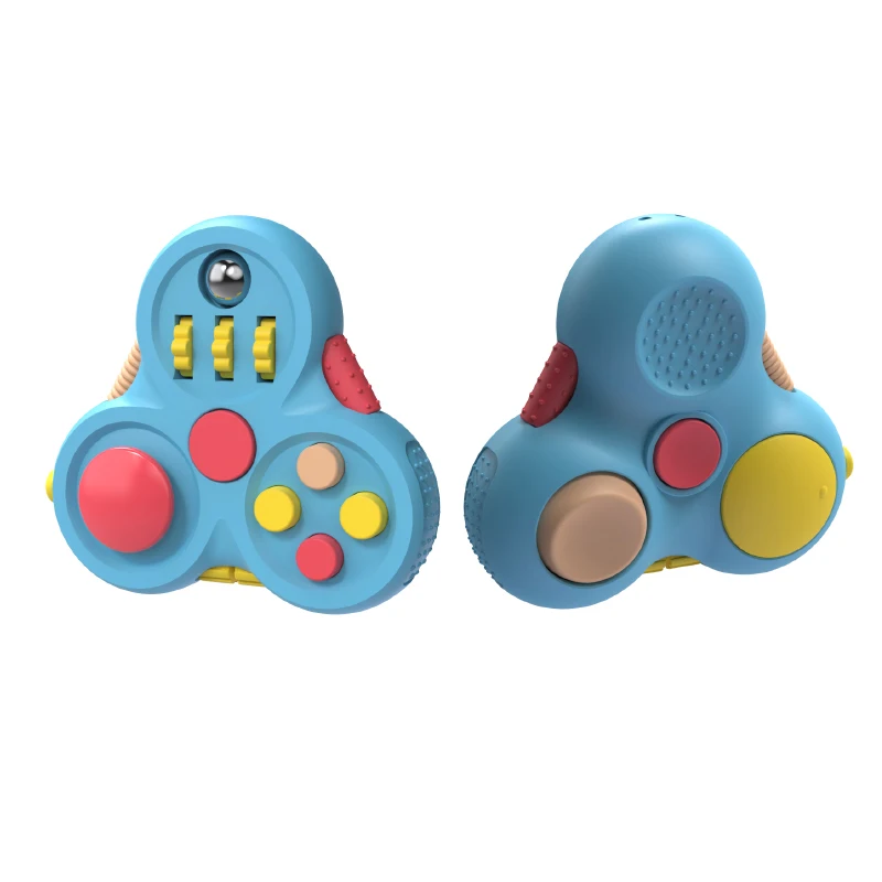 Stress reducer fingertip spiral toy firm relieve anxiety finger top toy hand flying fidget pad spinner