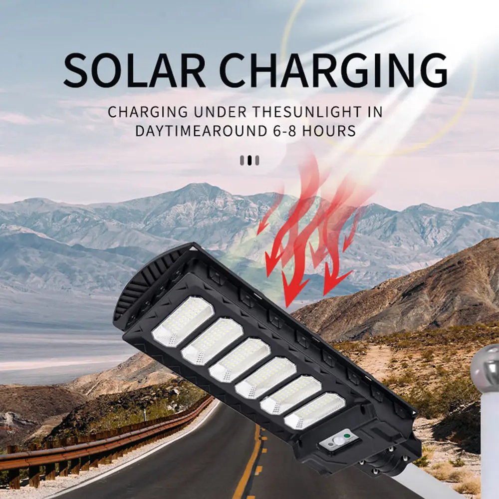 New product Ip65 waterproof outdoor Smd 90w 120w 150w 200w 300w 400w All In One motion sensor solar LED street lamp