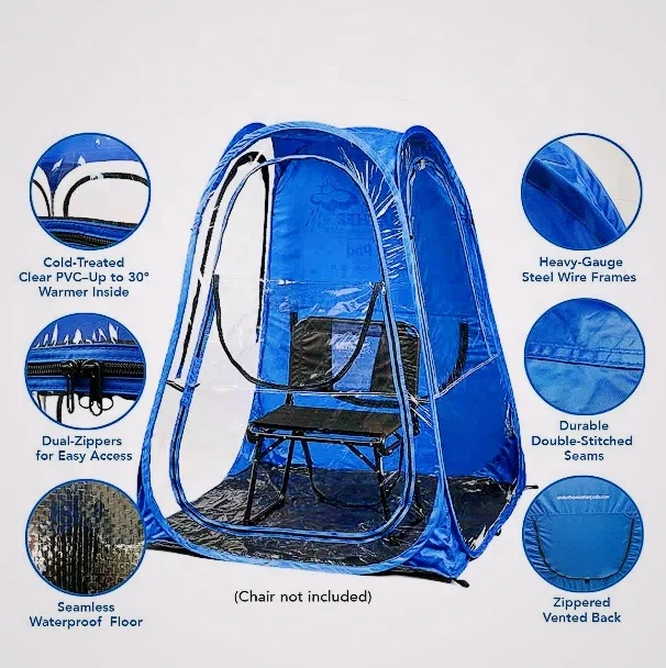 
2020 Summer Fishing Waterproof Tent Portable Pop-Up Dressing Tent Dressing Room Pop Up transparent tents clear roof 