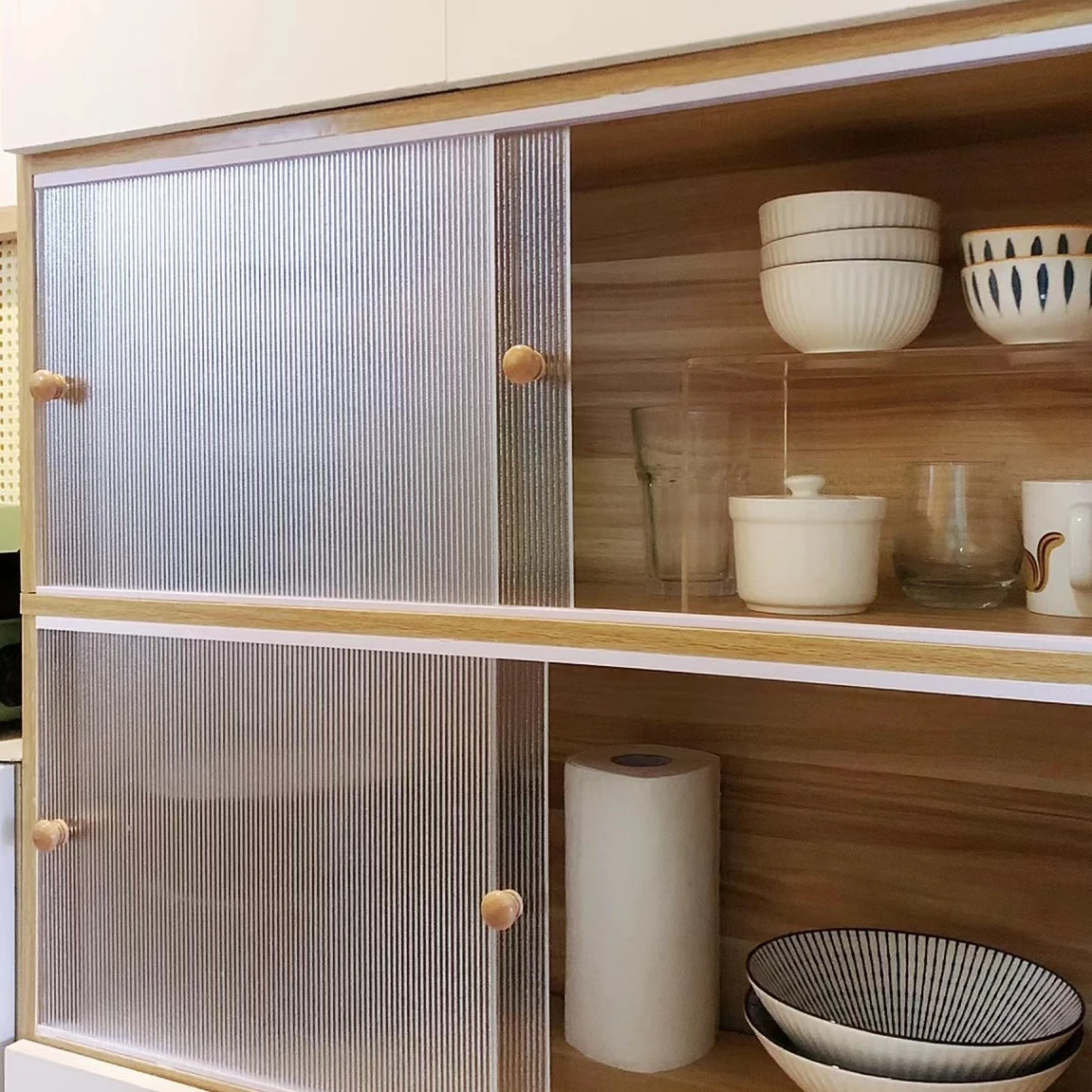 Corrugated texture Tempered Decorative Safety Craft Glass fluted lampwick glass for Partition