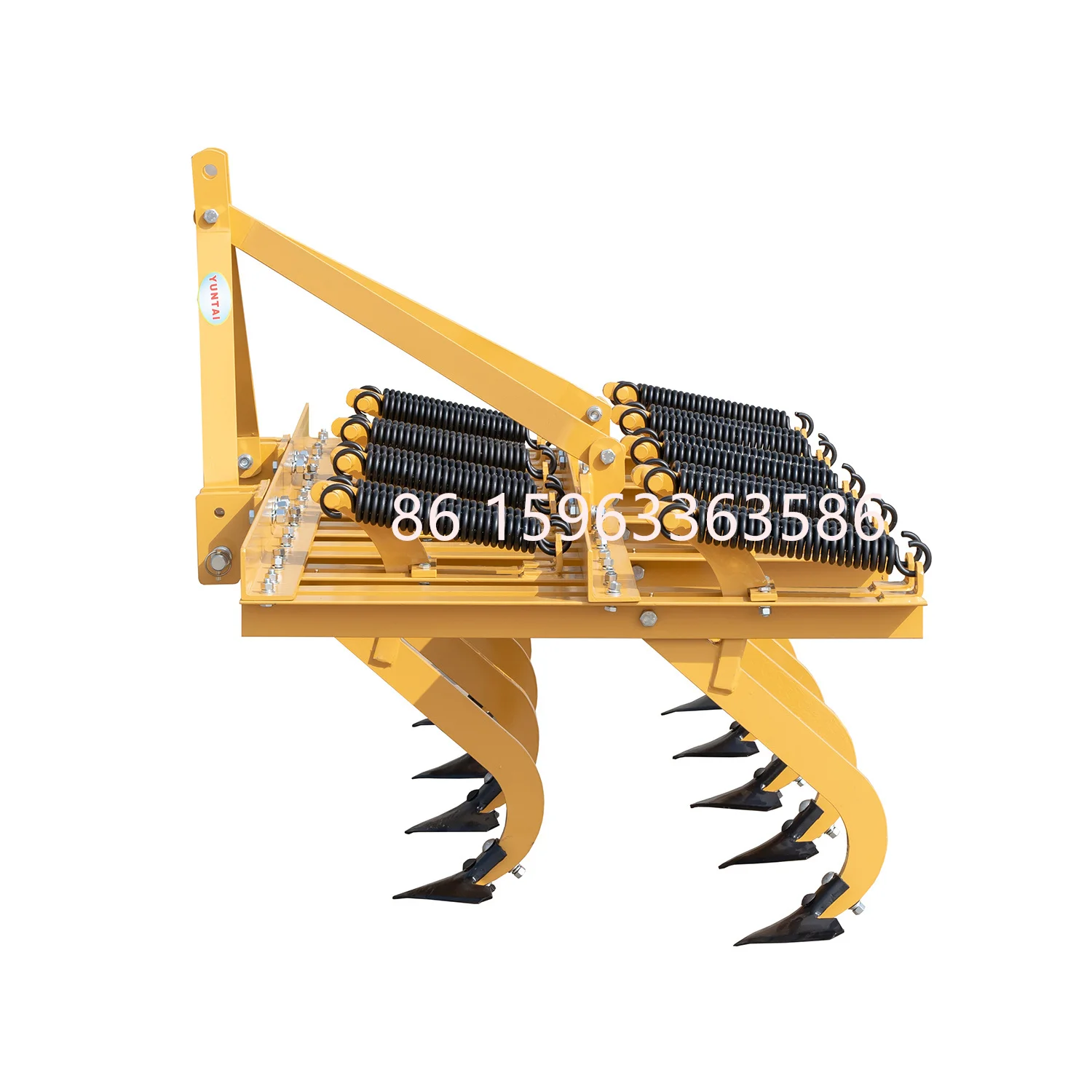 Tractor Mounted Spring Cultivator Subsoiler Tiller Field Soil Preparation
