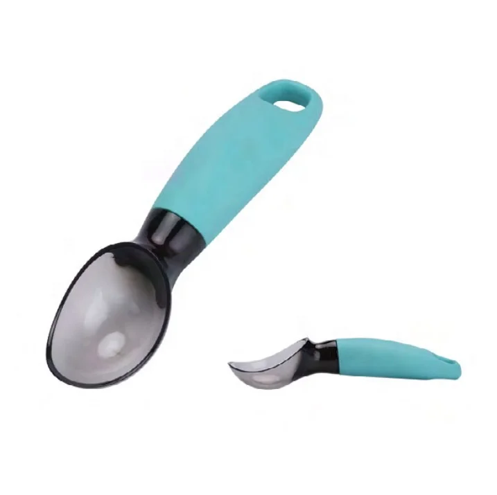 Новый дизайн, пластиковая ложка для мороженого, пищевая ложка для мороженого с мягкой ручкой, кухонные аксессуары