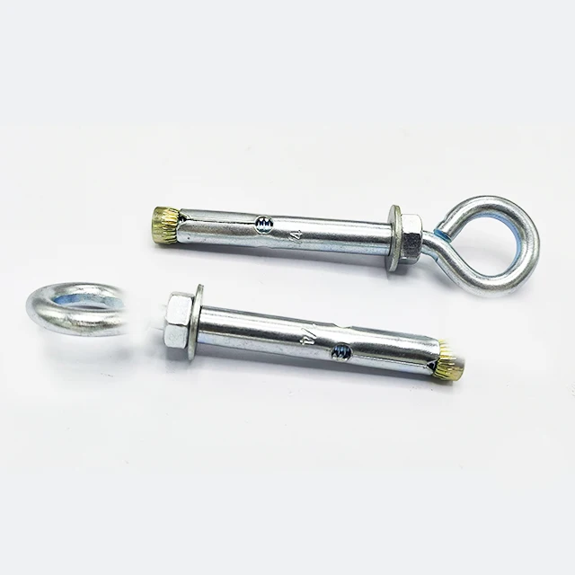 Good quality Israel market Eye bolt White zinc plated anchor bolt Single type Sleeve Anchor