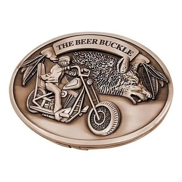 High Quality Western Cowboy Style Belt Beer Holder Buckle Metallic Buckle Belt Buckle