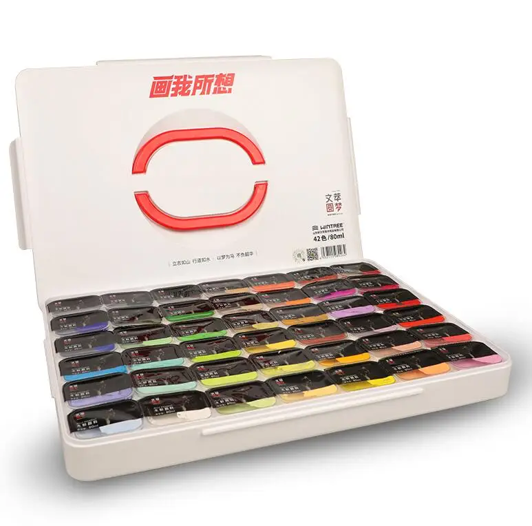 Хит продаж, набор для рисования гуашью, товары для начальной школы, набор коробок для рисования, чашка для желе без формальдегида