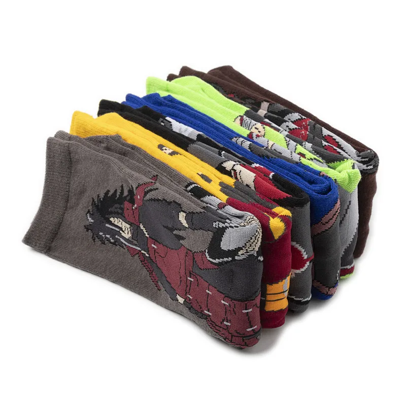 OEM factory manufacturing Anime sock Cartoon Character Funny Cartoon Socks For Men