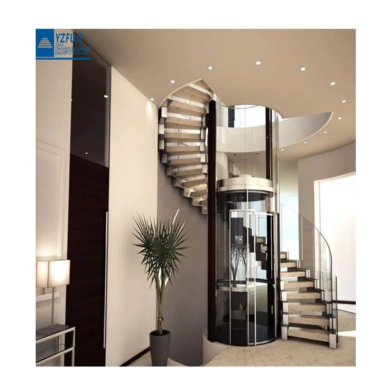 Fuji elevator Home circular high-end customized 360 degrees without dead ends villa elevator