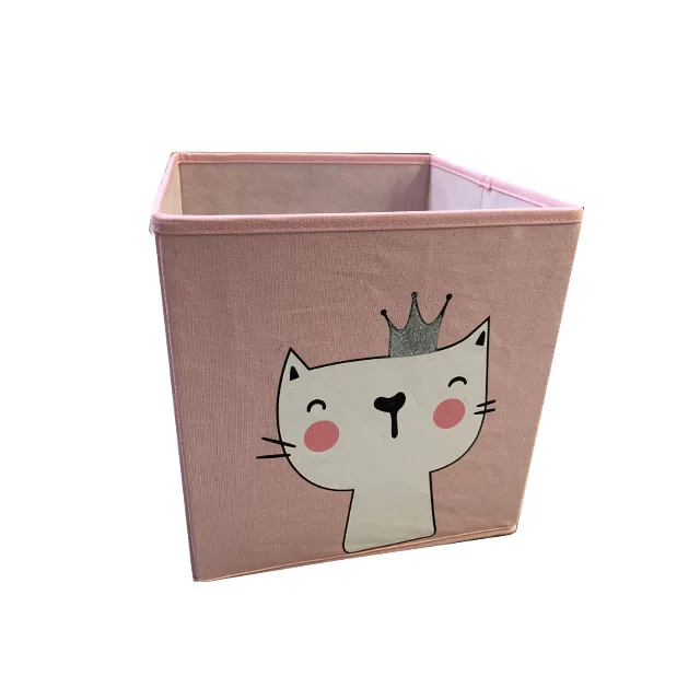 
New Foldable Storage Bins Clothes Toys Cube Fabric Cute Kids Storage Box 