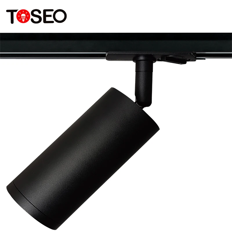 Хорошее качество, декоративный светильник с регулируемой яркостью, поверхностный монтаж, светодиодные светильники GU10, чистый алюминий, современный Трековый светильник 360