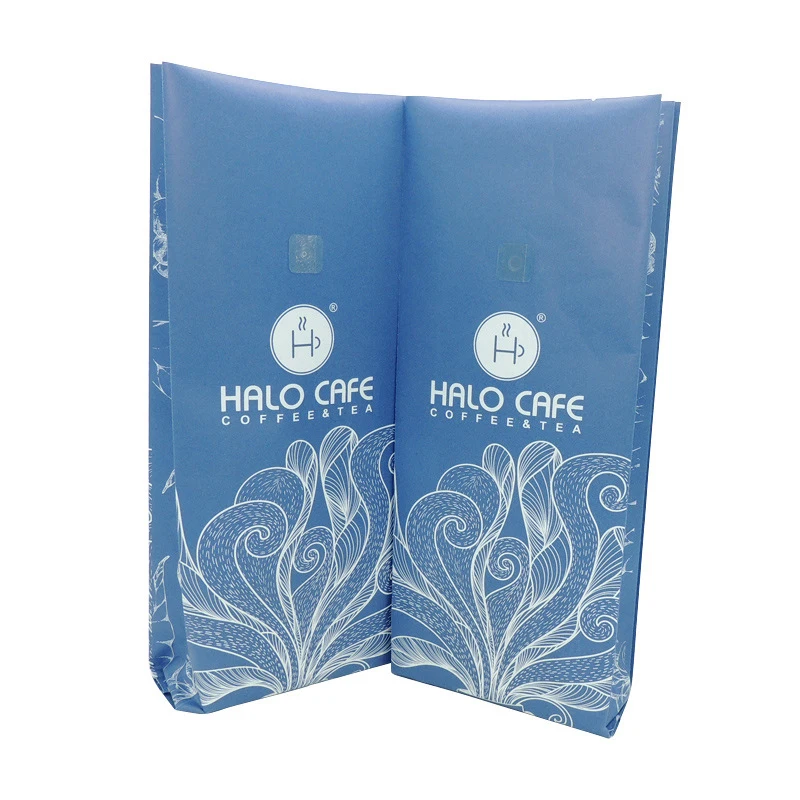 250g /500g Black Coffee Bag Silver Plastic Packaging Reusable Stand Up Plastic Zipper Coffee Bean Packaging Bags With Valve