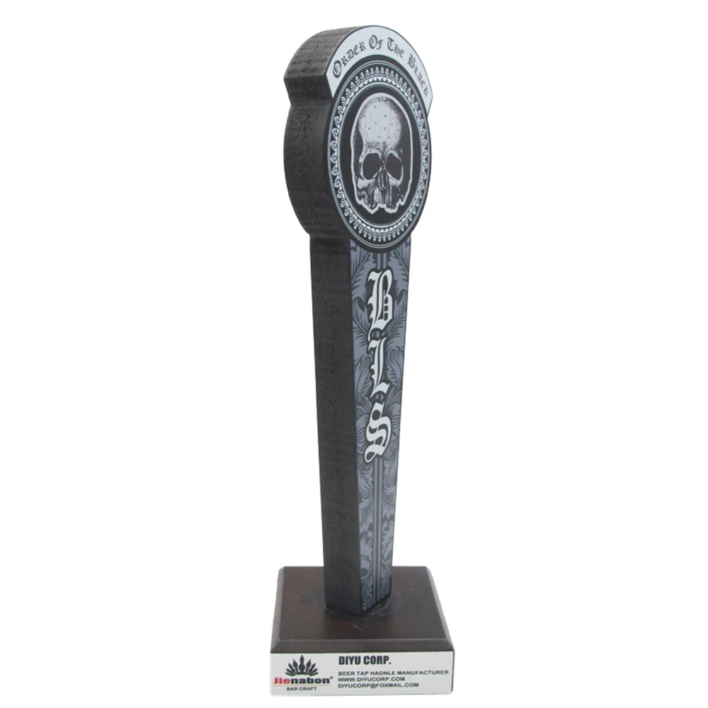 Jienabon Design DY-TH307 draft of the black beer tower tap handle