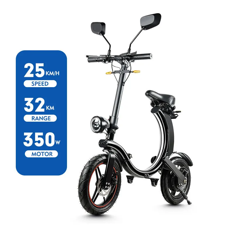 MK114 Wholesaler Long Range 350W 14 Inch 2 Wheel Foldable E Electric Scooter With Indicator For Adults Kids