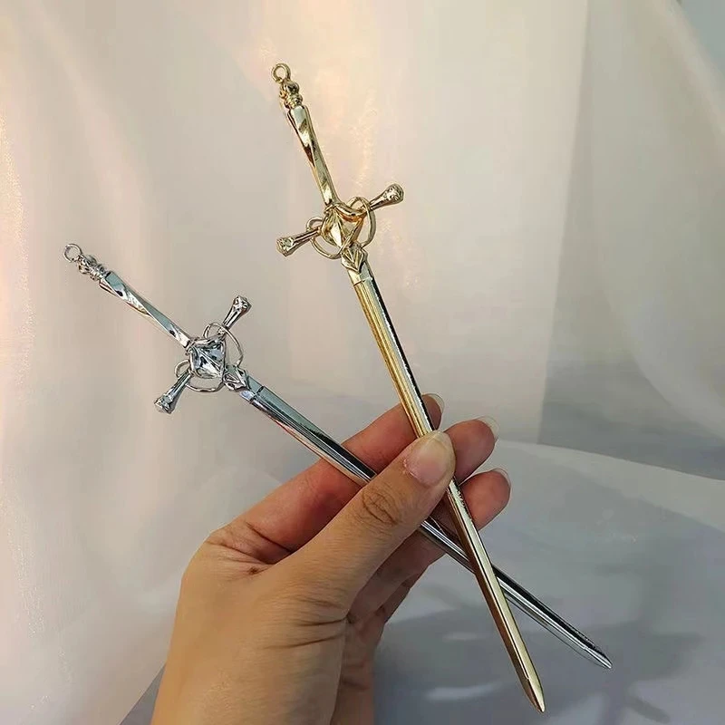 Новинка металлическая заколка-меч в стиле панк китайские простые палочки для волос женщин самодельная прическа блюдо аксессуары модная шпилька