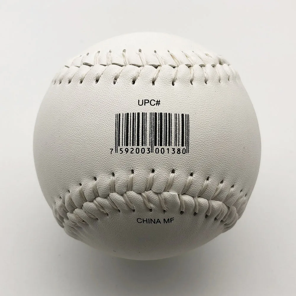 white composite Split leather Tamanaco SB-120 with cork core softball pelota de softball