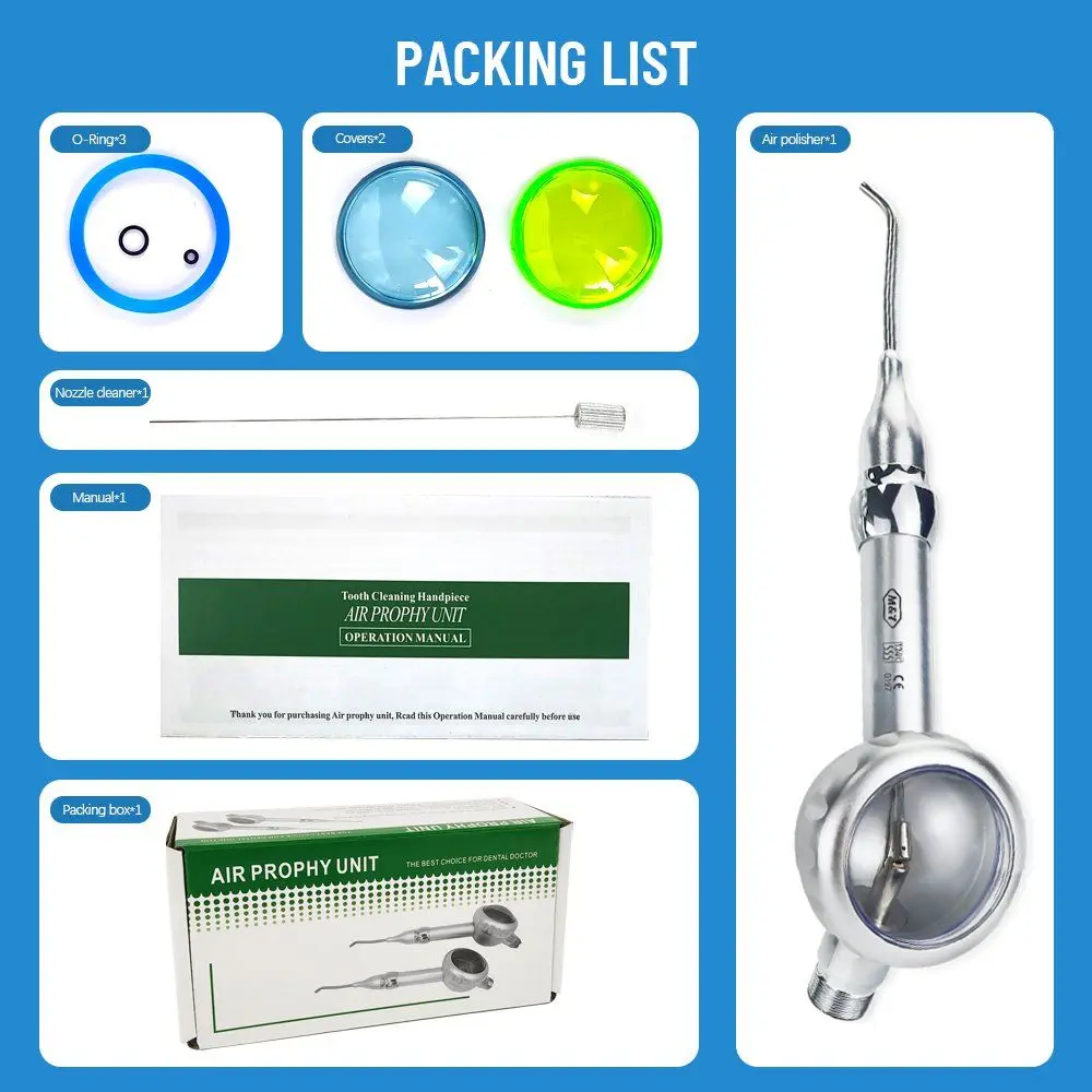 M&Y Dental Air Prophy Polisher Dental Oral Irrigator Calculus Remover Dental Hygiene Gun and Jet Air Polisher Dentistry Tools