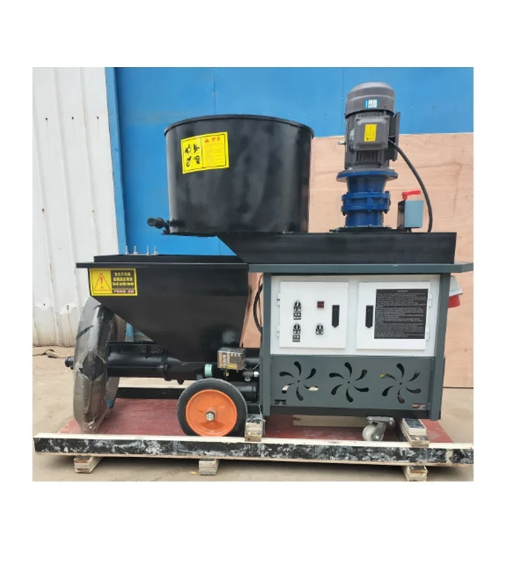 Mini Concrete Mortar Spraying Machine Double Piston Concrete Mortar Spraying Machine