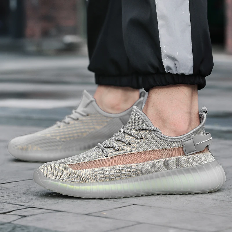  Yeezy 350 V2 экономичная версия комбинированная дышащая эластичная трикотажная обувь для бега с имитацией
