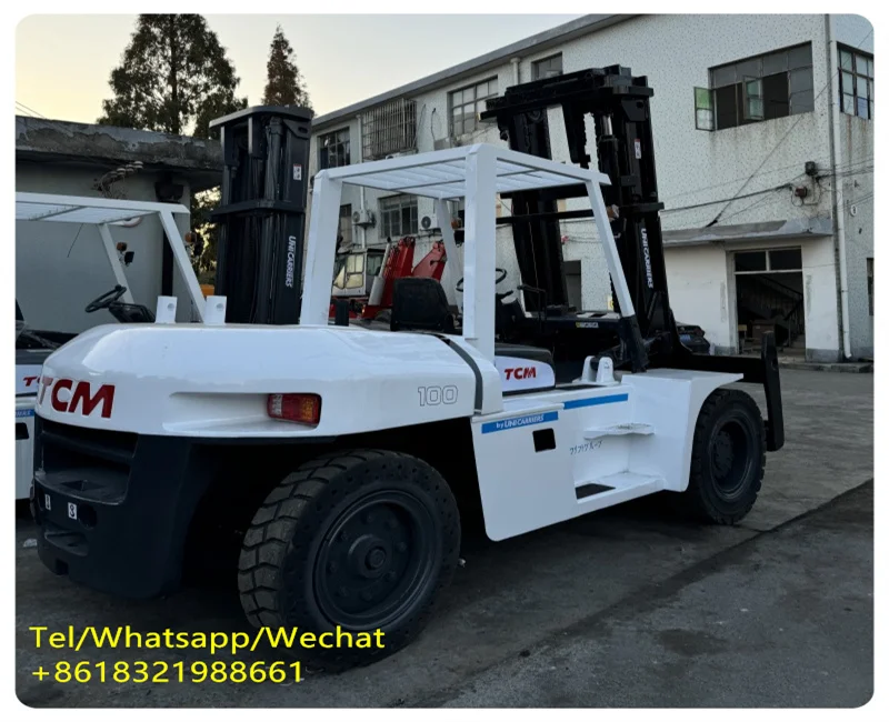 Well-Maintained Used 10ton Good Working Efficiency TCM FD100 Second Hand Forklift at a good price