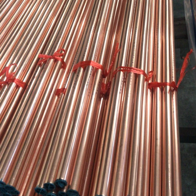 ASTM B280 99.9% purity refrigeration air conditioner soft temper straight copper pipe