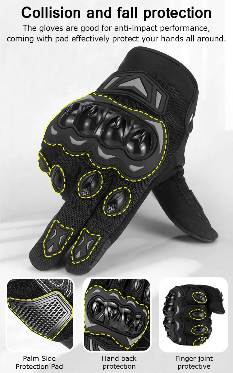 Riding Bike Waterproof Men Protection Sim Riders Driver Cycling Luvas Racing Motor Guantes Motorcycle Gloves