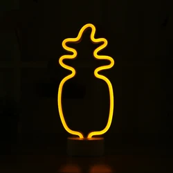 Светодиодная неоновая лампа в виде ананаса для украшения детской спальни