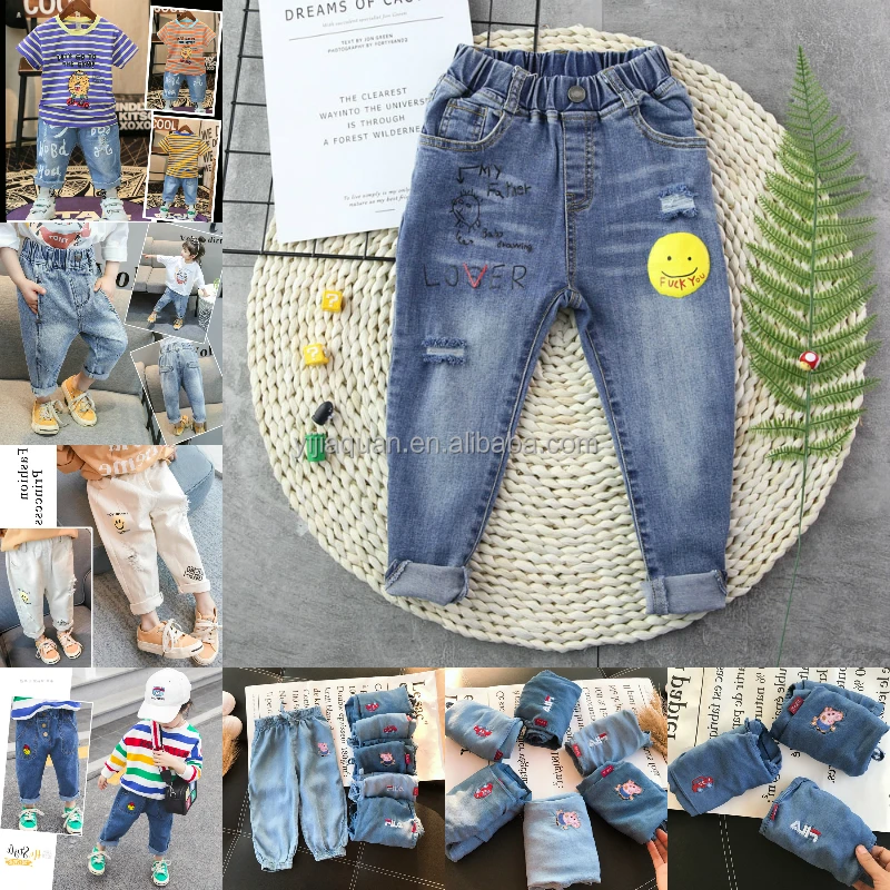 Factory Wholesale Prices for Kids Girls Boys Jeans Pants