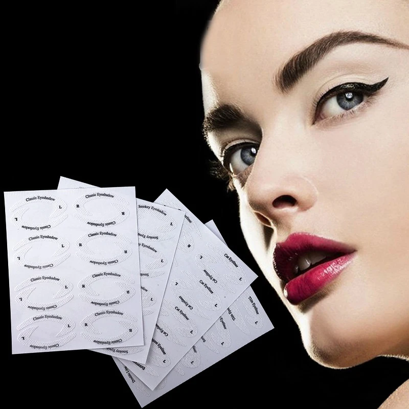 Amazon Hotsale Cat Eyeliner Stencil Stickers Eyeliner Stickers for eyes with wings