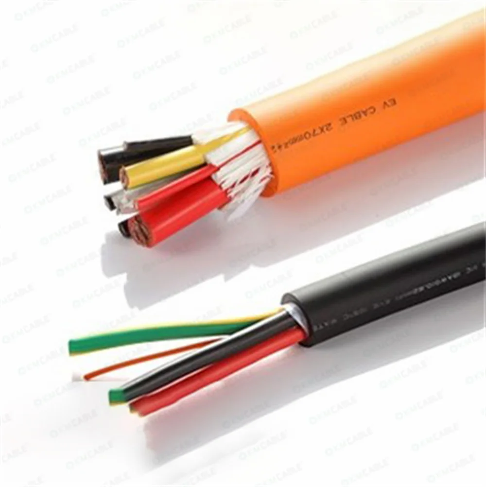 E Mobilty Charging Electrical Cable 1200V DC Halogen Free UV Oil Resistance EV Charge Connecting Cable