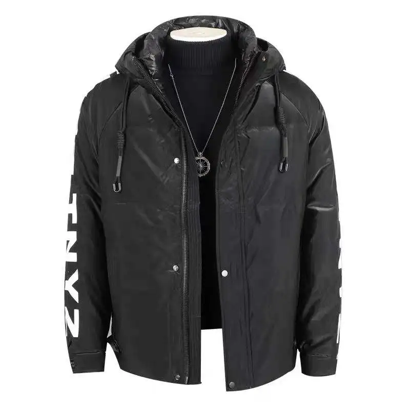 Custom Down Men Camo Thermal White Duck Down Waterproof Windproof Hooded Winter Coat Winter for Men Waterproof