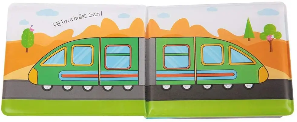 Nontoxic Fabric Soft Baby Peva Books Early Education Toys Washable Baby Bath Books