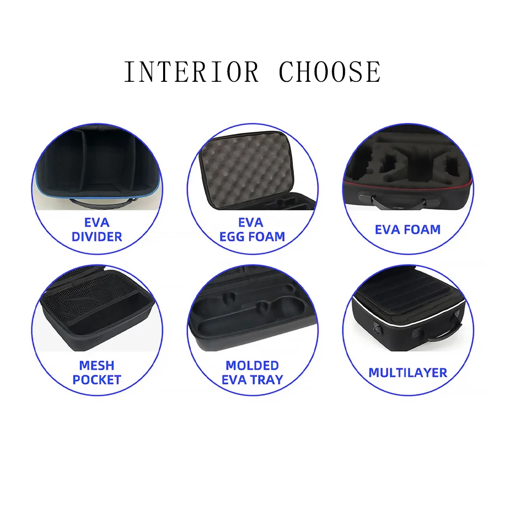 Portable Eva Case Custom Waterproof Eva Hard Molding Tool Medical Box Foam Organizer For Easy Carrying