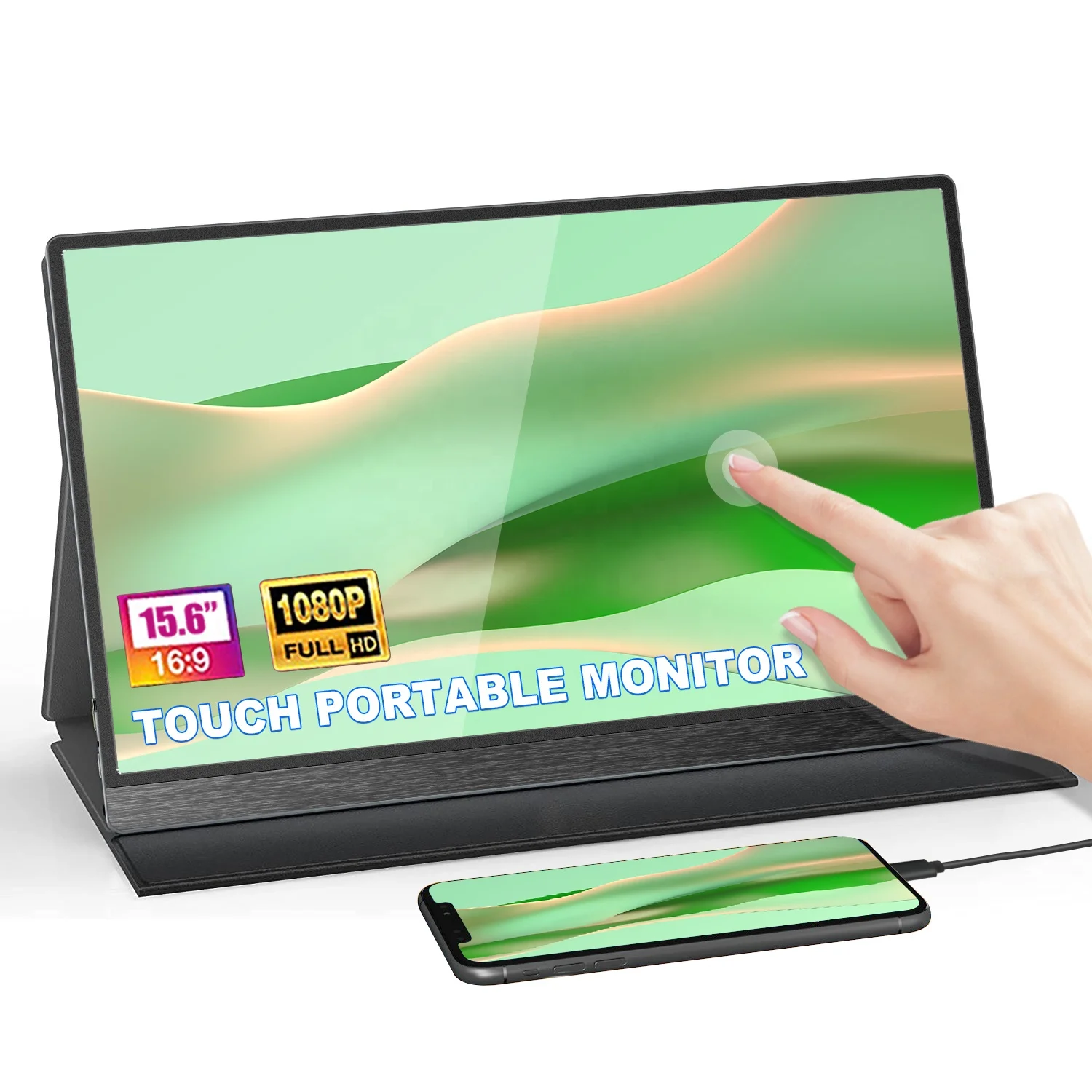 SIBOLAN 15 6 дюймов FHD 1080P микро сенсорный портативный usb монитор ПК Портативный ЖК-монитор для