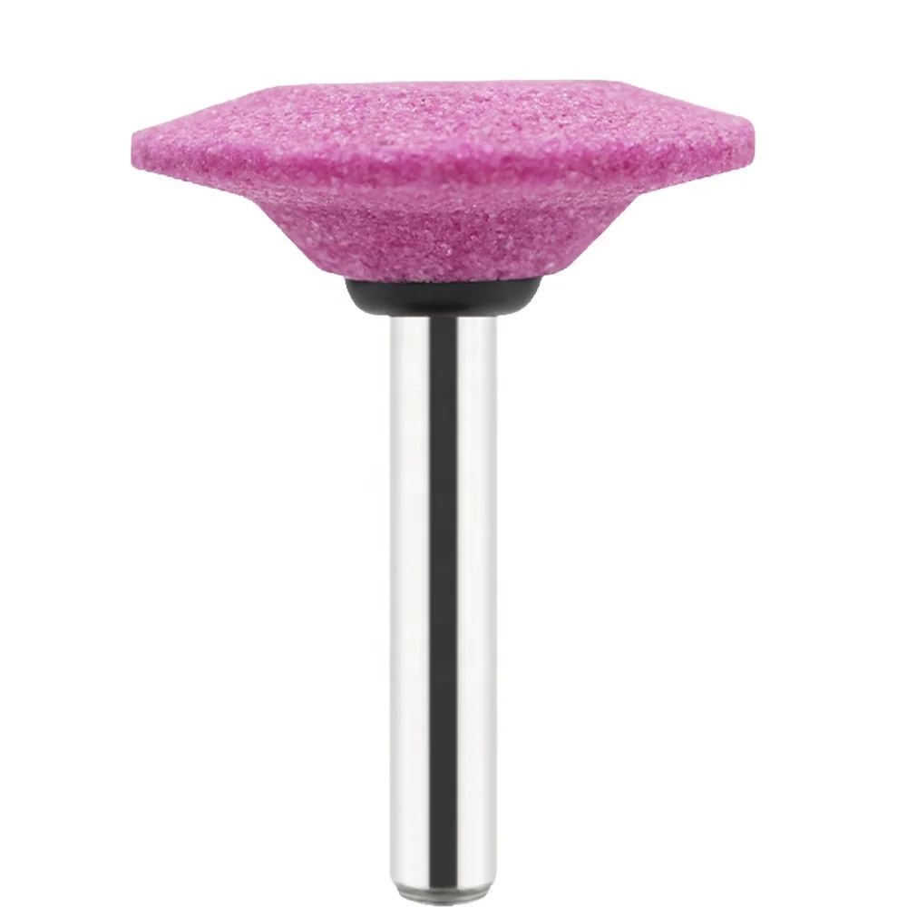 Direct factory price A37 6mm Shank Ceramic Abrasive Grinding Stone Mounted Point for metal polishing  OEM ODM OBM